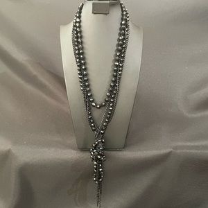 Brand New Express Black Beaded necklace
